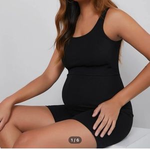 SHEIN Maternity High Waist Tank Jumpsuit